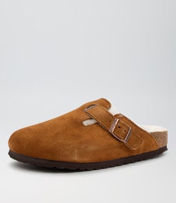 BOSTON SHEARLING NAR BK MINK SUEDE LEATHER
