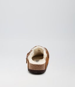 BOSTON SHEARLING NAR BK MINK SUEDE LEATHER