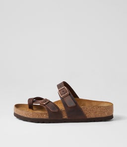 Mayari Habana Oiled Leather Slides Mayari Habana Oiled Leather Slides