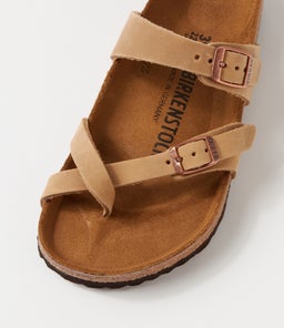 MAYARI OILED LEATHER BK TOBACCO BROWN OILED LEATHER