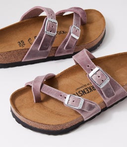 MAYARI OILED LEATHER BK LAVENDER OILED LEATHER