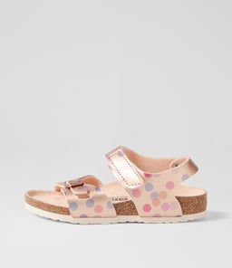 COLORADO KIDS JNR BK METALLIC DOTS COPPER BIRKOFLOR