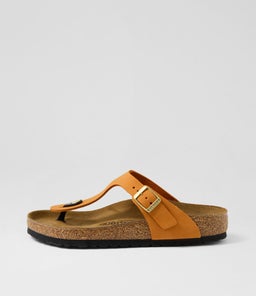 GIZEH SOFT NUBUCK BK BURNT ORANGE NUBUCK