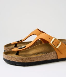 GIZEH SOFT NUBUCK BK BURNT ORANGE NUBUCK
