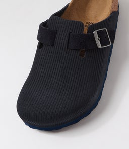 BOSTON MEN'S CORDUROY BK MIDNIGHT SUEDE
