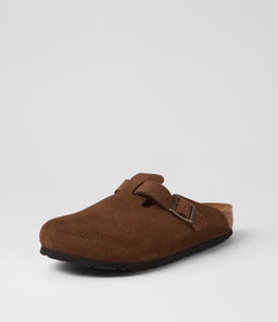 BOSTON MEN'S CORDUROY BK DK TEA SUEDE