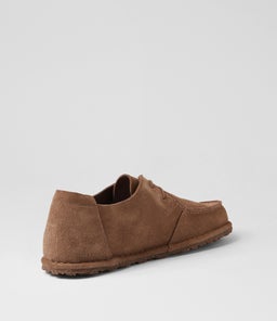 UTTI LACE MEN'S BK GREY TAUPE SUEDE