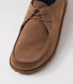 UTTI LACE MEN'S BK GREY TAUPE SUEDE