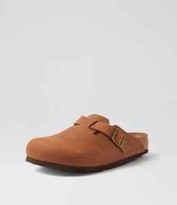 BOSTON OILED LEATHER BK COGNAC OILED LEATHER