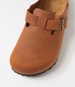 BOSTON OILED LEATHER BK COGNAC OILED LEATHER