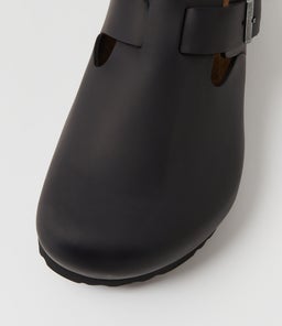 LONDON W BK BLACK OILED LEATHER