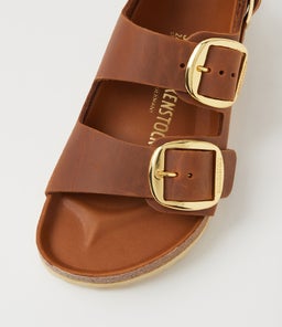 MILANO BIG BUCKLE BK COGNAC OILED LEATHER