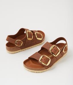 MILANO BIG BUCKLE BK COGNAC OILED LEATHER
