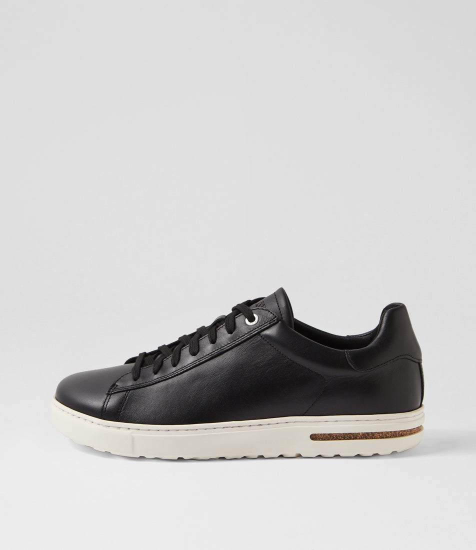Bend Low Mens Black Leather Sneakers