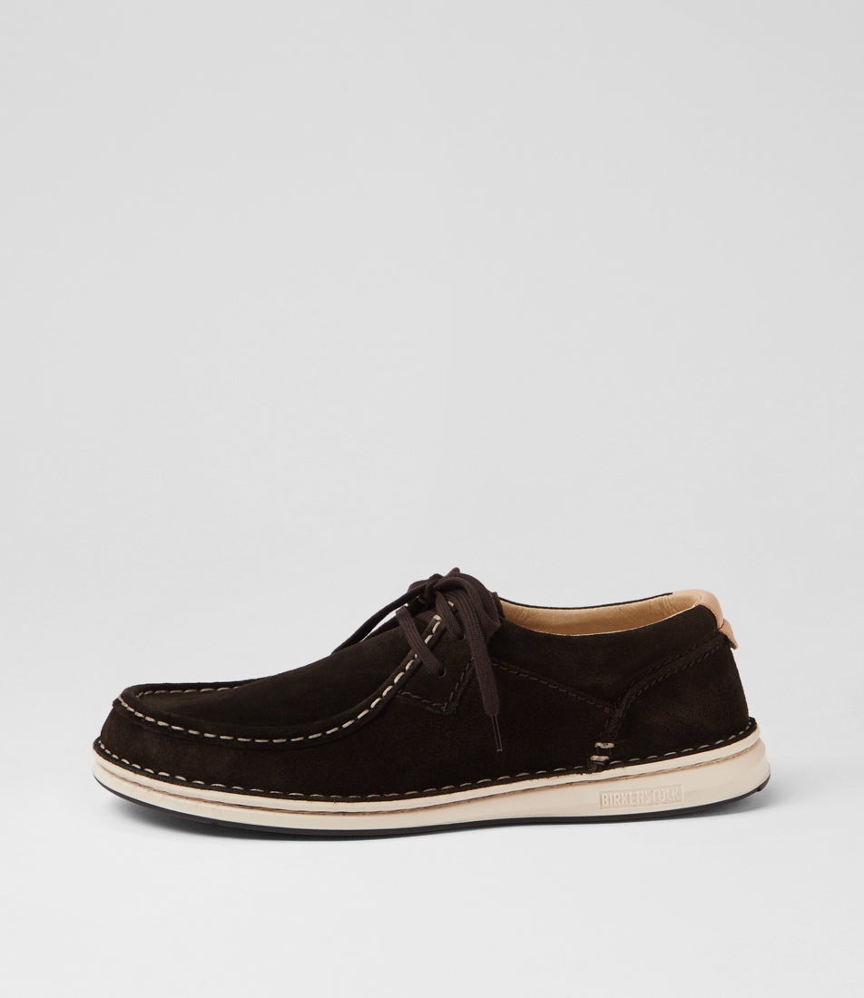 Pasadena Mocca Suede Lace Up Flats Pasadena Mocca Suede Lace Up Flats