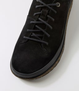 HONNEF LOW MEN'S BK BLACK SUEDE