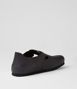 LONDON MEN'S BK BLACK OILED LEATHER