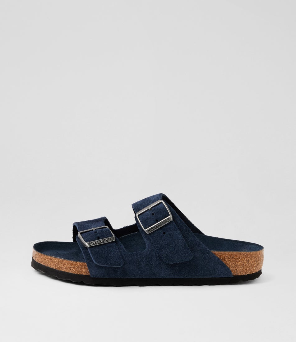 Arizona Soft Footbed New Navy Suede Slides Arizona Soft Footbed New Navy Suede Slides
