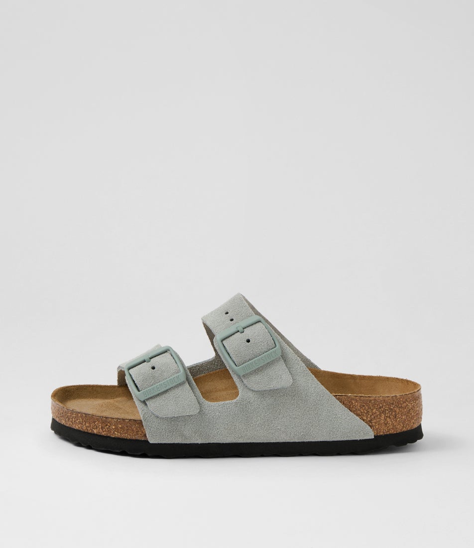 Arizona Sfb Pure Sage Suede Slides