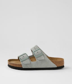 Arizona Sfb Pure Sage Suede Slides Arizona Sfb Pure Sage Suede Slides