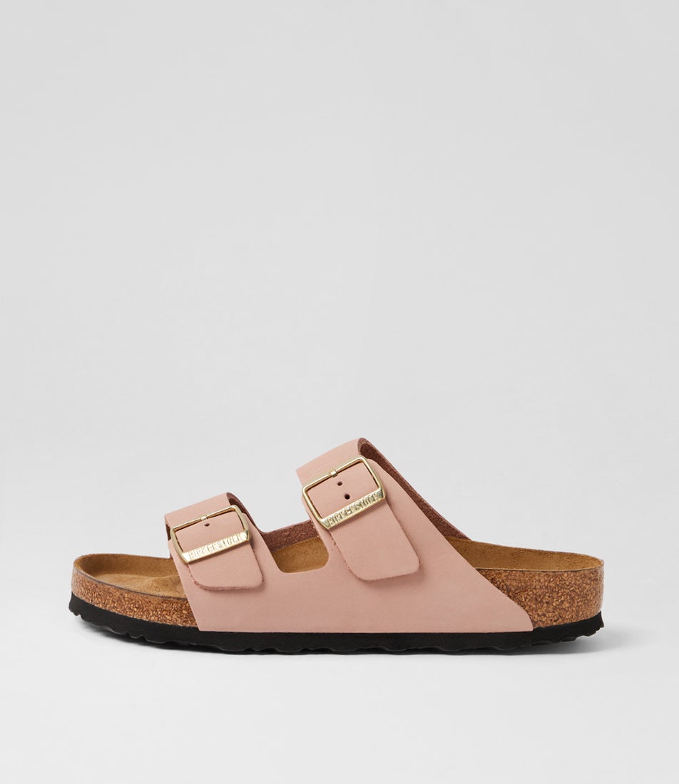 Arizona Soft Footbed Pink Leather Slides