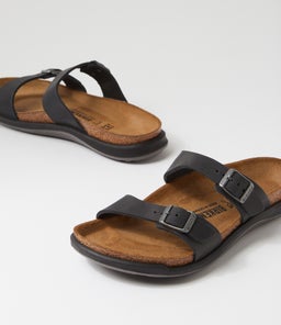SIERRA BK BLACK OILED LEATHER