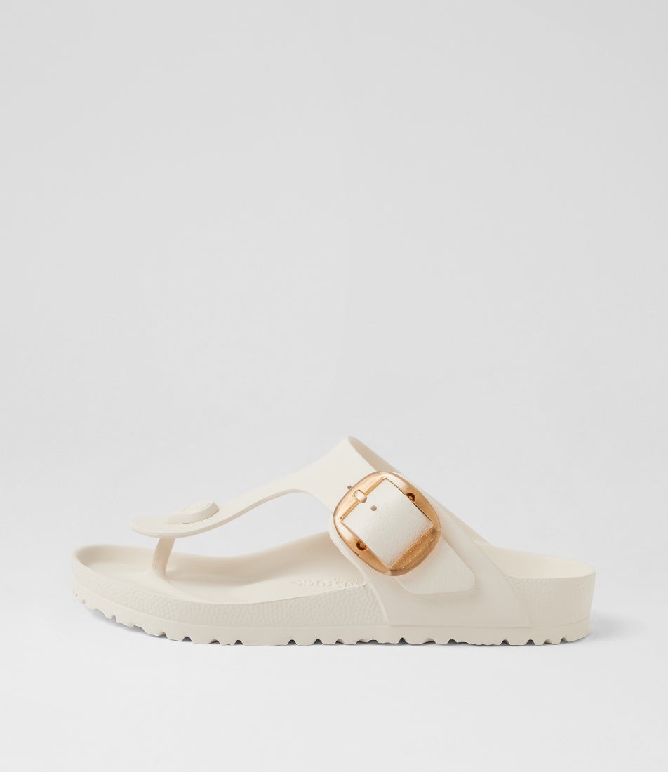 Gizeh Big Buckle Eggshell Eva T-Bar Sandals