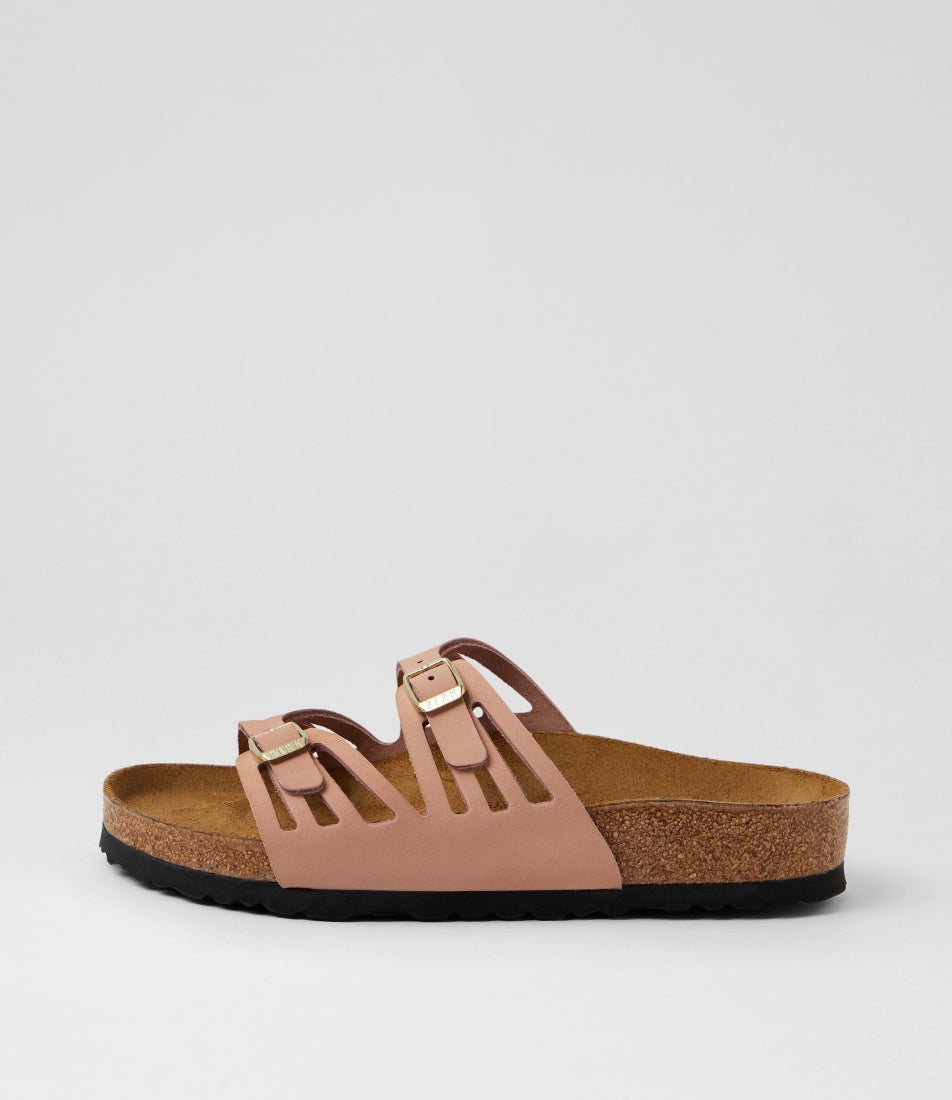 Granada Soft Pink Nubuck Slides