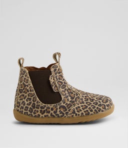 Su Jodhpur Infant Leopard Shimmer Leather Chelsea Boots Su Jodhpur Infant Leopard Shimmer Leather Chelsea Boots