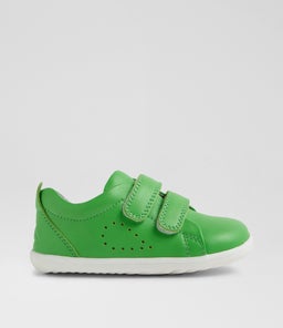 Su Grass Court Infant Retro Green Leather Sneakers Su Grass Court Infant Retro Green Leather Sneakers