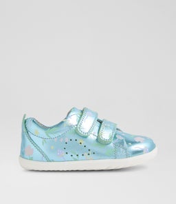 Su Grass Court Infant Jelly Mint Metallic Leather Sneakers Su Grass Court Infant Jelly Mint Metallic Leather Sneakers