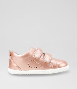 Su Grass Court Infant Rose Gold Leather Sneakers Su Grass Court Infant Rose Gold Leather Sneakers