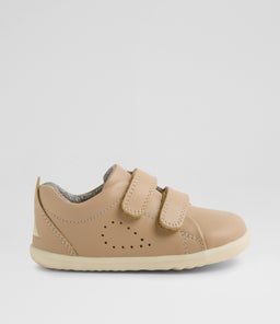Su Grass Court Infant Warm Taupe Leather Sneakers Su Grass Court Infant Warm Taupe Leather Sneakers