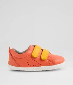 Su Grass Court Infant Nasturtium Saffron Leather Sneakers Su Grass Court Infant Nasturtium Saffron Leather Sneakers