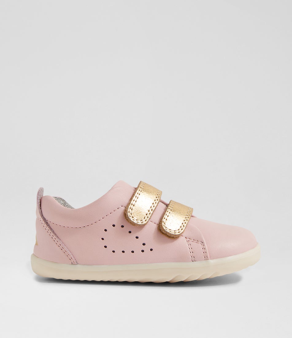 Su Grass Court Ballet Pink Leather Flat Shoes
