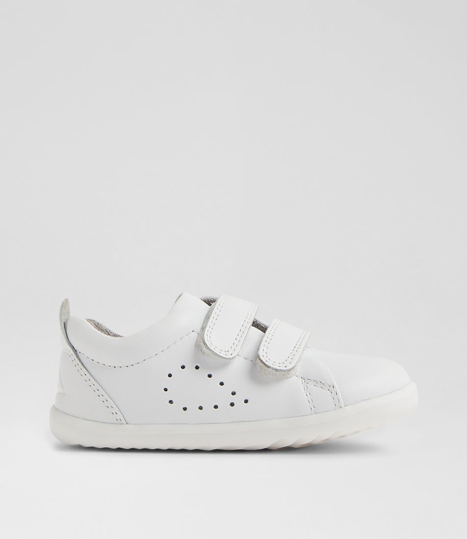 Su Grass Court Infant Optical White Leather Sneakers Su Grass Court Infant Optical White Leather Sneakers