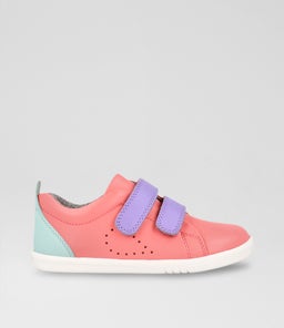 IW GRASS COURT BQ OCEAN CORAL MAUVE COMBO LEATHER