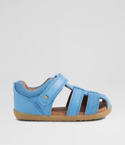 Su Roam Infant Azure Blue Leather Sandals Su Roam Infant Azure Blue Leather Sandals