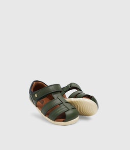 SU ROAM BQ FOREST NAVY LEATHER CANVAS