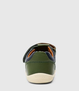 SU ROAM BQ FOREST NAVY LEATHER CANVAS