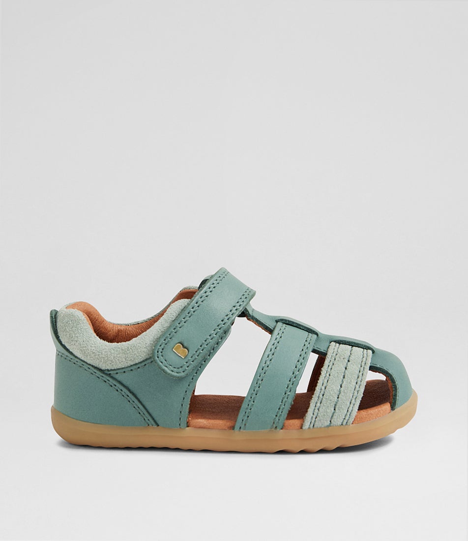 Su Roam Infant Iceberg Green Leather Sandals Su Roam Infant Iceberg Green Leather Sandals