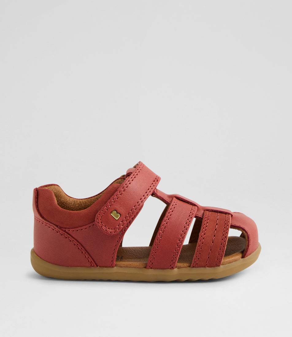 Su Roam Infant Red Ochre Leather Sandals Su Roam Infant Red Ochre Leather Sandals