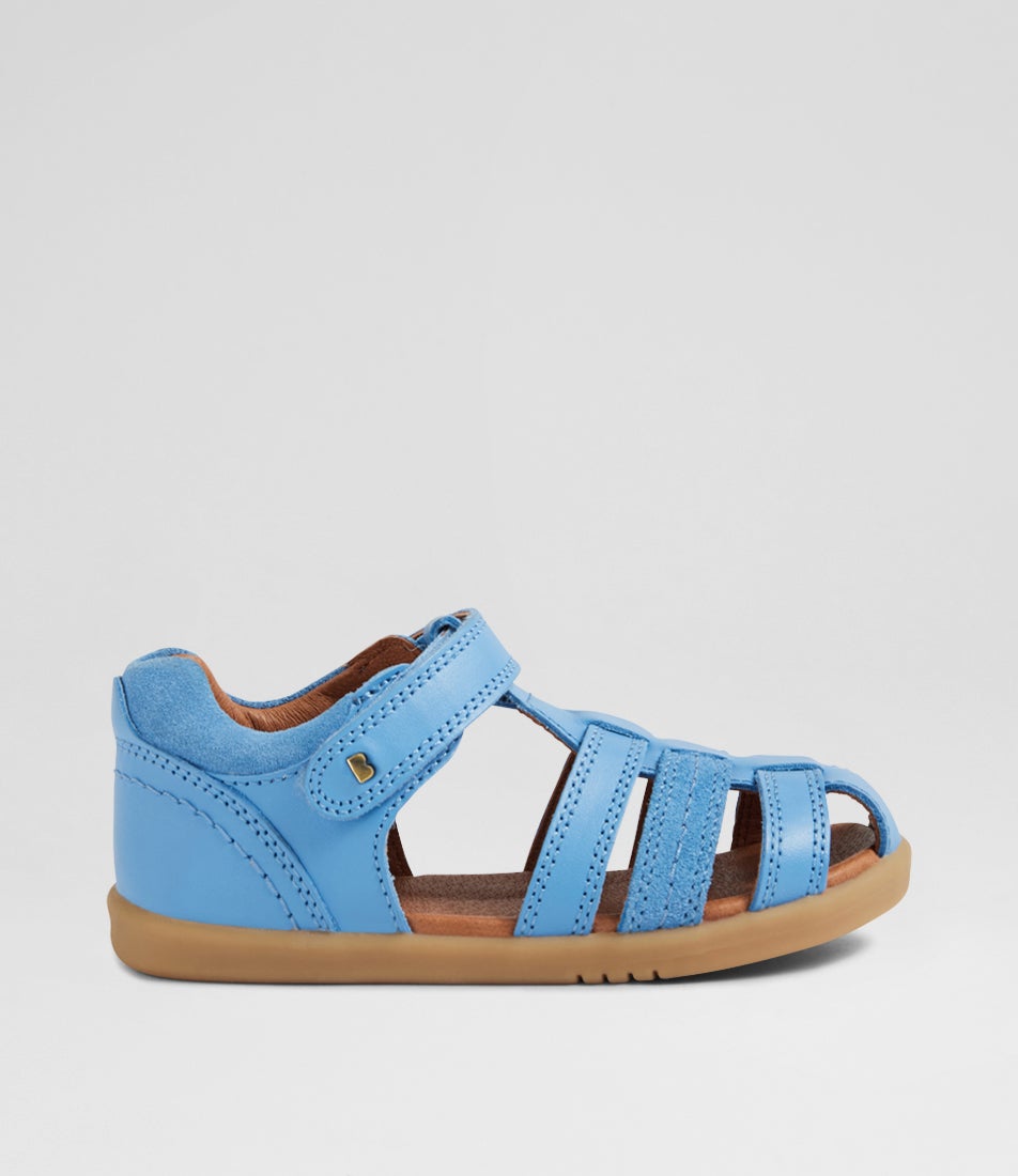 Iw Roam Toddler Azure Blue Leather Sandals Iw Roam Toddler Azure Blue Leather Sandals