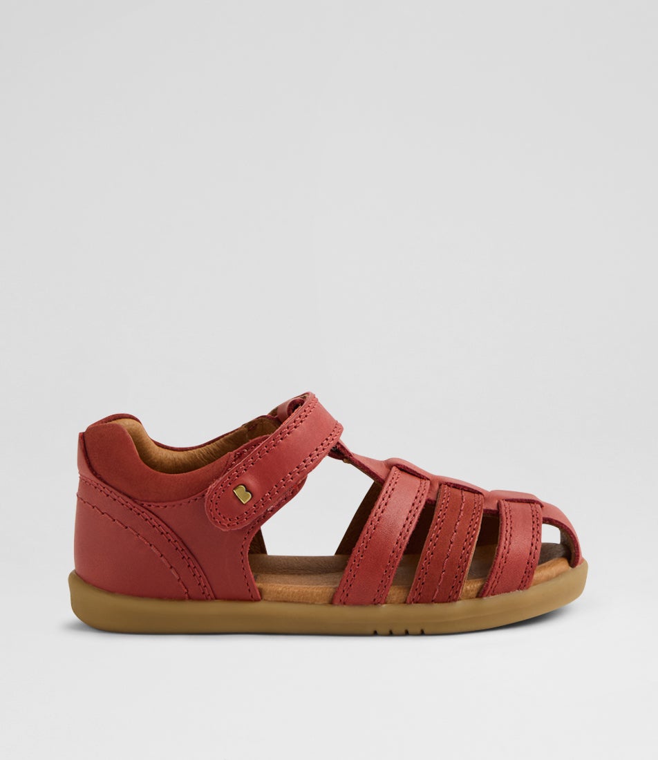Iw Roam Toddler Red Ochre Leather Sandals Iw Roam Toddler Red Ochre Leather Sandals