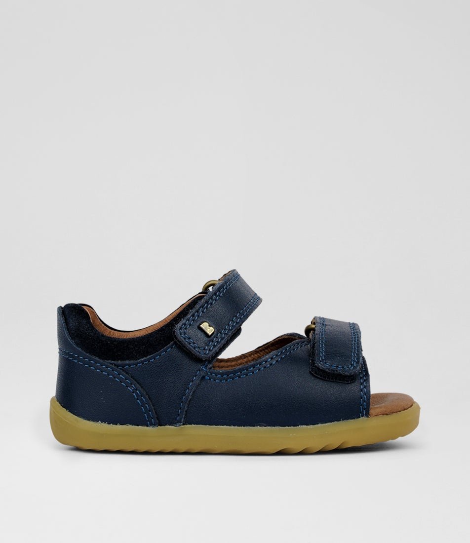 Su Driftwood Infant Navy Leather Sandals