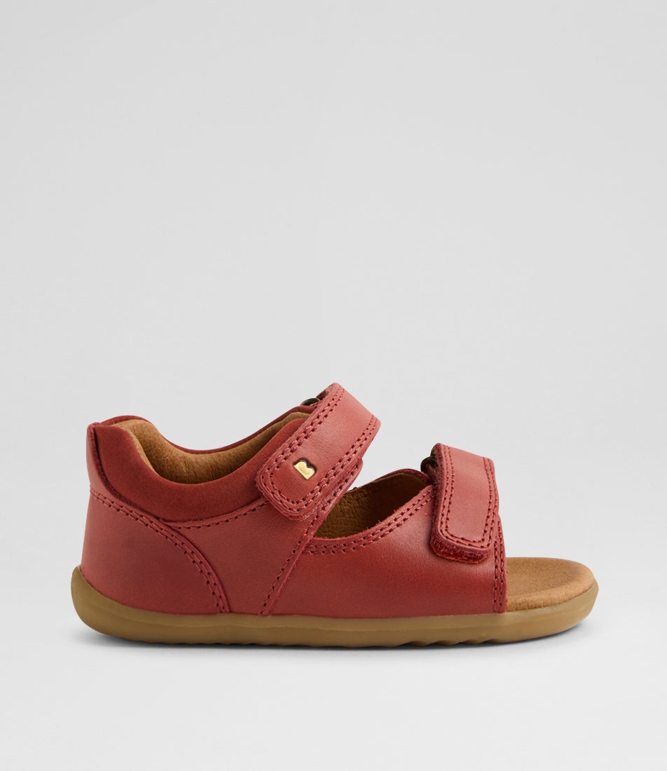 Su Driftwood Infant Red Ochre Leather Sandals Su Driftwood Infant Red Ochre Leather Sandals