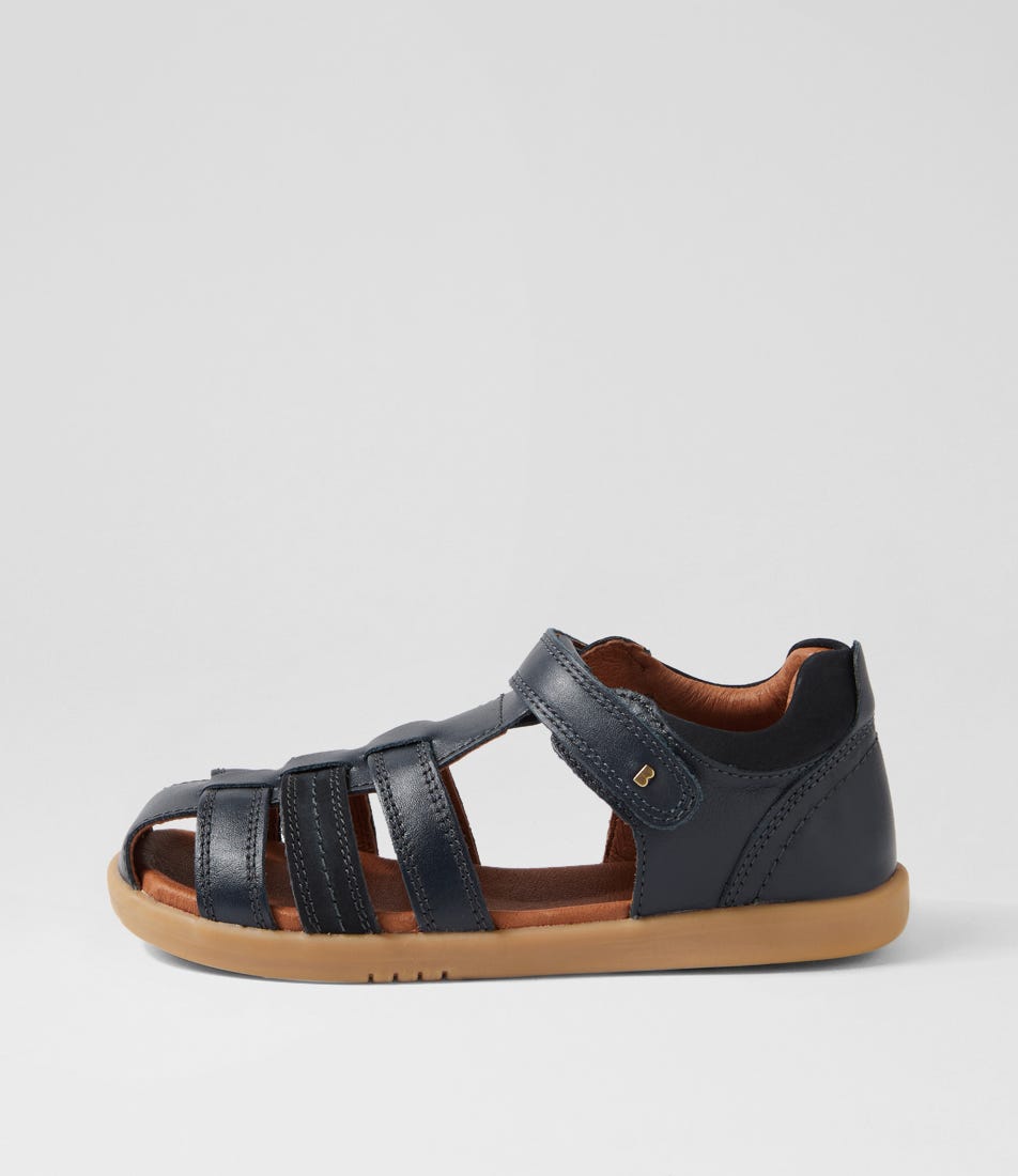 Kp Roam Junior Navy Leather Flat Shoes Kp Roam Junior Navy Leather Flat Shoes