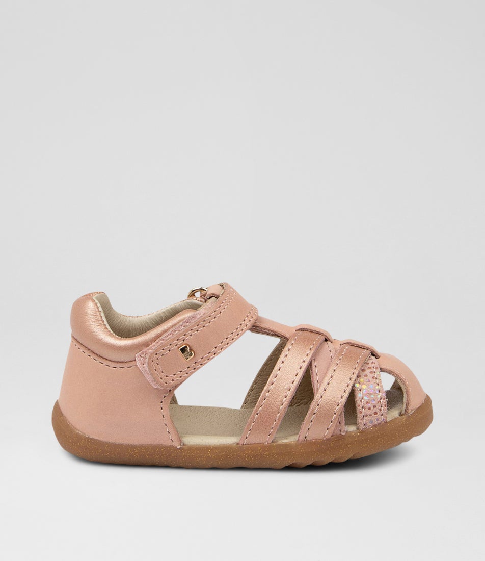 Su Cross Jump Infant Dusk Pearl Rose Gold Leather Flat Shoes Su Cross Jump Infant Dusk Pearl Rose Gold Leather Flat Shoes