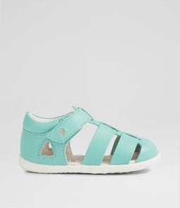 Su Tidal Infant Pool Blue Leather Flat Shoes Su Tidal Infant Pool Blue Leather Flat Shoes