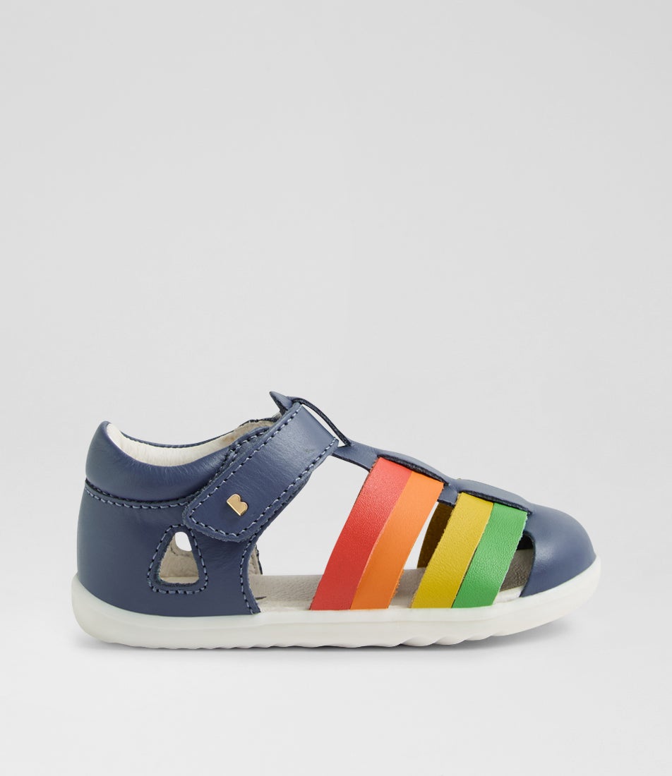 Su Tidal Infant Vintage Indigo Multi Leather Flat Shoes Su Tidal Infant Vintage Indigo Multi Leather Flat Shoes